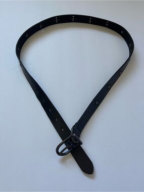 Gap Black Leather Cut Out With Metal Accents Medium Women’s
